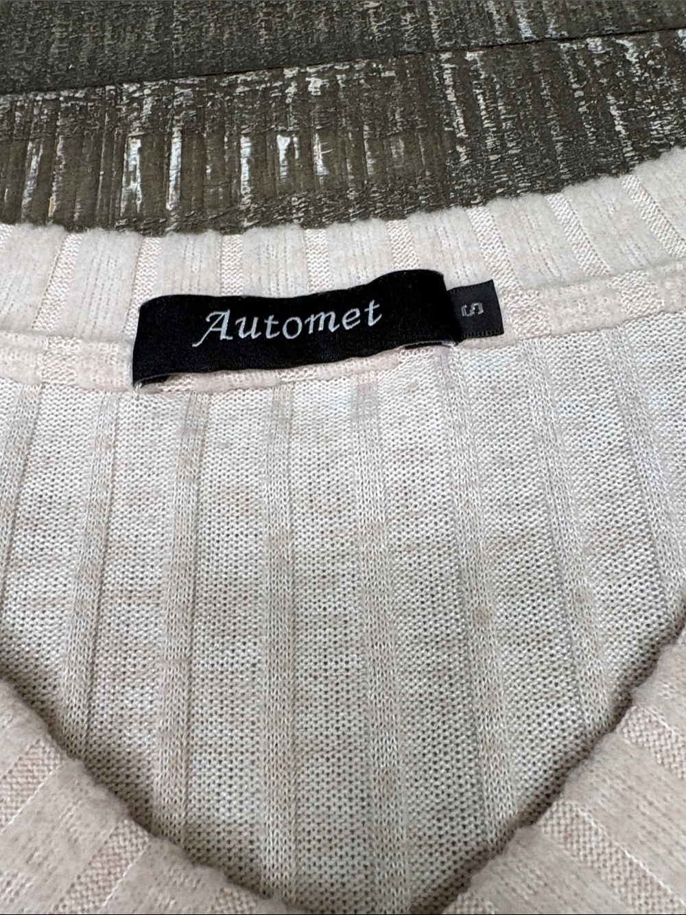 Soft Ribbed V-Neck Sweater - Light Pink - Picture 2 of 5